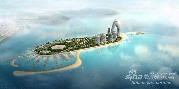 三亚凤凰岛位于三亚市三亚湾阳光海岸的核心,是在大海礁盘之中吹填出的人工岛。 该岛四面临海,由一座长394米、宽17米的跨海观光大桥与市区滨海大道光明路相连,距三亚市繁华商业主路解放路垂直距离小于1000米,南侧临鹿回头风景区,东南侧临三亚河入海口,西侧为东、西凤凰岛长1250米,宽约350米,占地面积547.