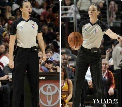 nba女裁判劳伦霍尔特坎普走红美女裁判大长腿抢镜