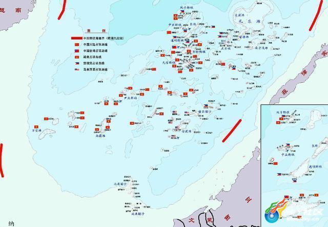 南沙群岛的实际控制现状开篇,中国虽大但一点也不能少